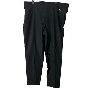 Anne Klein Black High Rise Slim Ankle Cropped Pants Sz XL NWT Office Dressy